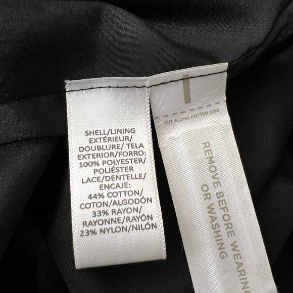 Ann Taylor LOFT Petite Black Off The Shoulder Mini Dress Size XS NWT $89 - Picture 8 of 10